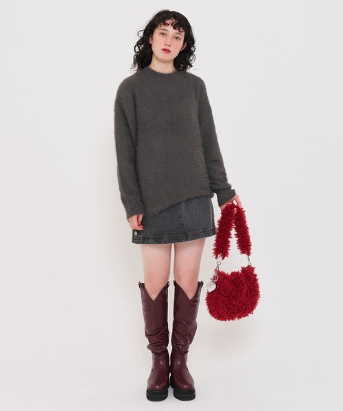 TINA：JOJUN ショルダーバッグ バッグ フェイクファー