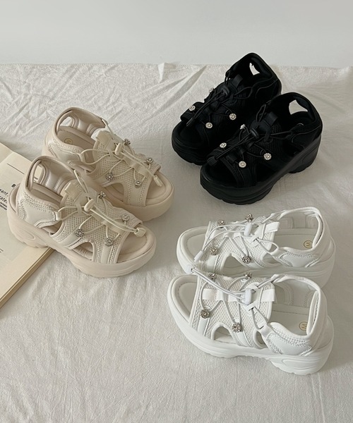 Shoes in Closet サンダル 軽量厚底 スタイルアップソール