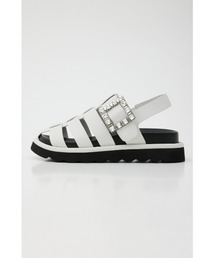 新品　STACCATO スタッカート　ラキアバックルグルカサンダル STACCATO サンダル ラキアバックルグルカサンダル レディース
