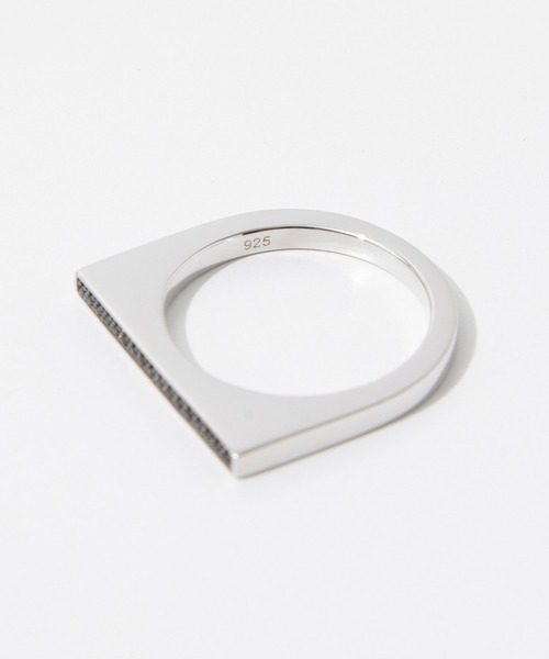 指輪・リング Tom Wood SS23 SLEEK RING TOP BLACK SPINEL (R5276BSP01S925) TOM WOOD TOMWOOD トムウッド リング レディース Sleek Ring Top