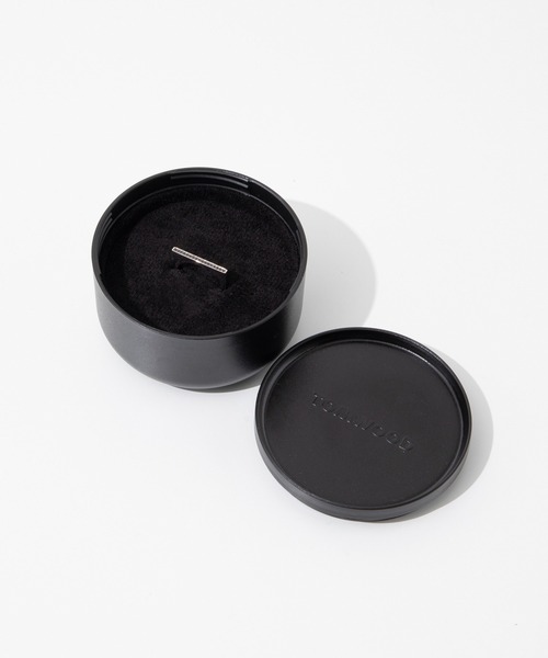 指輪・リング Tom Wood SS23 SLEEK RING TOP BLACK SPINEL (R5276BSP01S925) TOM WOOD Sleek Ring Top Black Spinel トムウッド スリーク