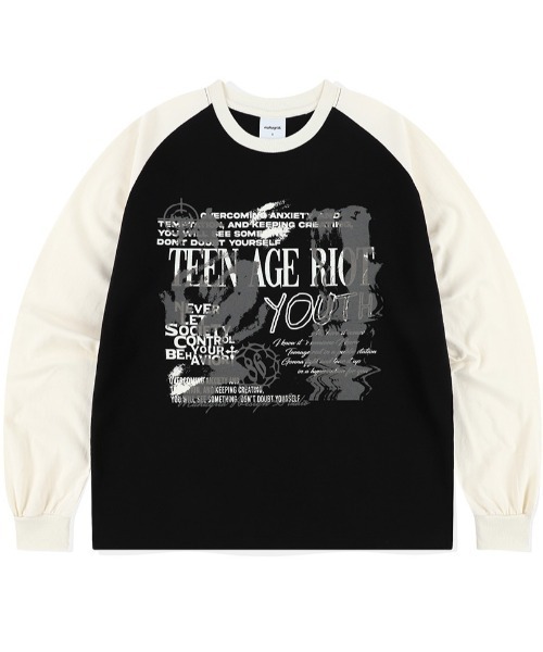 【mahagrid】24SS★ YOUTH RAGLAN LS TEE YOUTH RAGLAN LS TEE - mahagrid | 60% - Asian Fashion Online