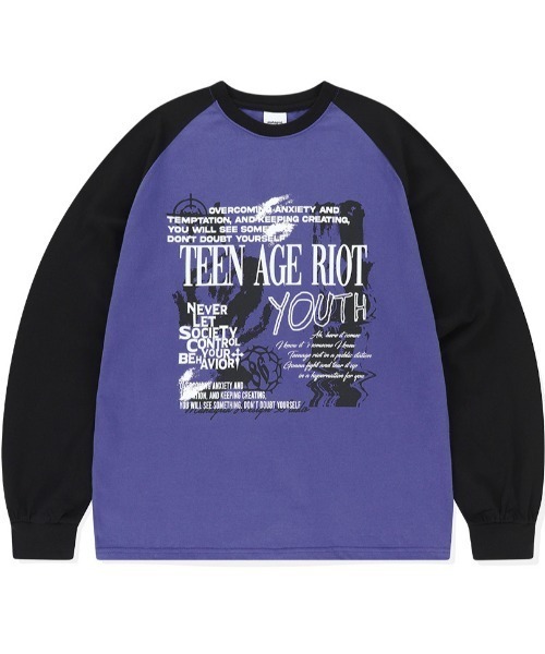 【mahagrid】24SS★ YOUTH RAGLAN LS TEE YOUTH RAGLAN LS TEE - mahagrid | 60% - Asian Fashion Online