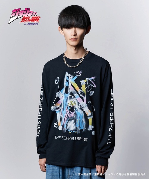 glamb ×ジョジョ 戦闘潮流 シーザー・A・ツェペリ ロングスリーブTシャツ glamb（グラム） tシャツ Caesar A. Zeppeli Long Sleeves T-shirts