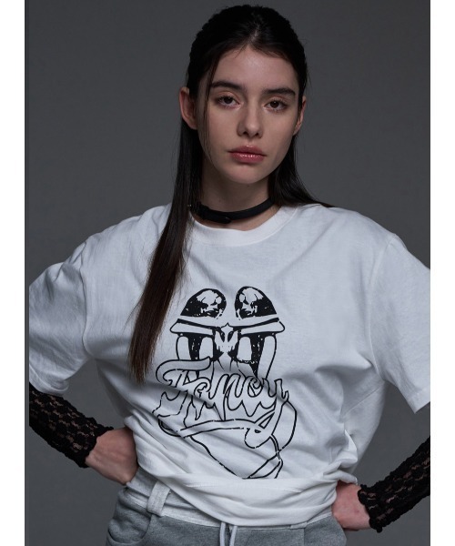 tシャツ A'GEM/9 × .kom 「 FANCY CLUB/ファンシークラブ」 ROVE GYPSY TEE/ジプシー Tシャツ レディース