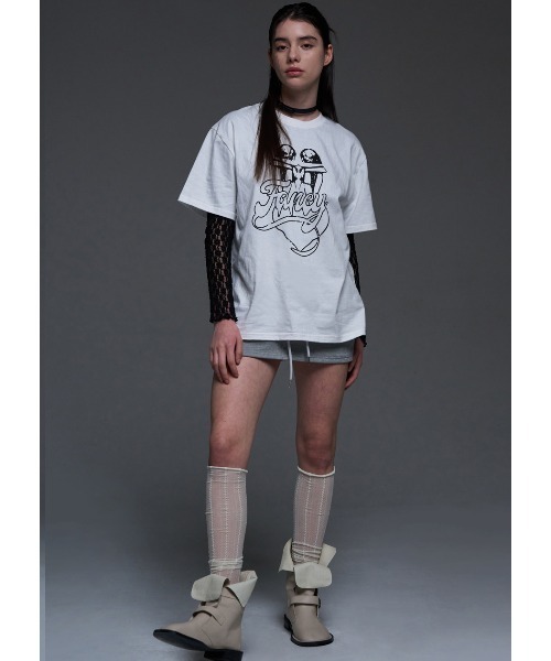 tシャツ A'GEM/9 × .kom 「 FANCY CLUB/ファンシークラブ」 ROVE GYPSY TEE/ジプシー Tシャツ レディース A'GEM/9 × .kom 『 FANCY CLUB/ファンシークラブ』 ROVE GYPSY