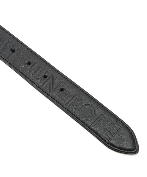 ジュン＆ロぺ（JUN&ROPE’）/合皮エンボスロゴベルト JUN&ROPE'（ジュンアンドロペ） ベルト 合皮エンボスロゴベルト