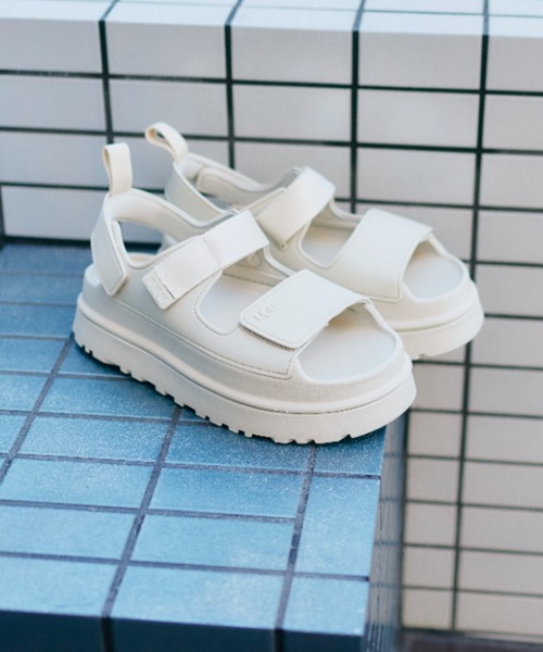 UGG Australia（アグオーストラリア） 厚底 ugg サンダル W GOLDENGLOW