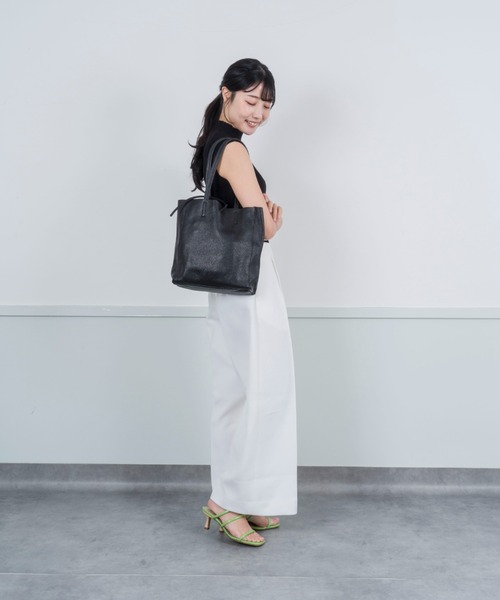ANDREA CARDONE 【タグ付き未使用品】トートバッグ チャコールグレー andrea cardone トートバッグ 「andrea cardone/アンドレア
