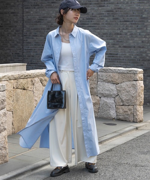 ワンピース　セットアップ SETUP7 シャツワンピース 「SETUP7」Long Shirt One-piece