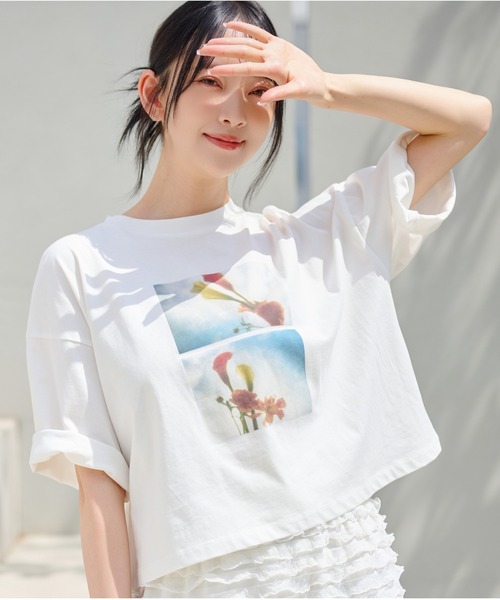 mysty woman tシャツ 「花盛友里さんコラボ」コラボアートフォト
