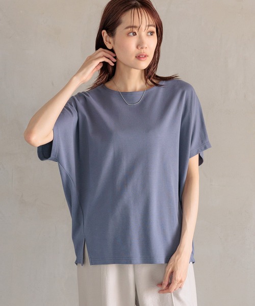 tシャツ Tシャツ なめらかタッチドルマンプルオーバー/992261 