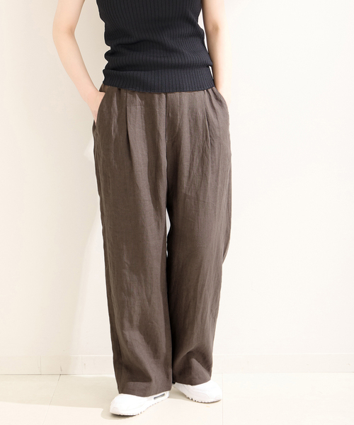 BC STOCK フレンチリネンストレートパンツ 追加2》手洗い可 / フレンチリネンストレートパンツ（その他