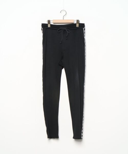 クリスチャンダダ kappa コラボ ブーツカットパンツ スウェットパンツ 黒 クリスチャンダダ kappa コラボ ブーツカットパンツ スウェット