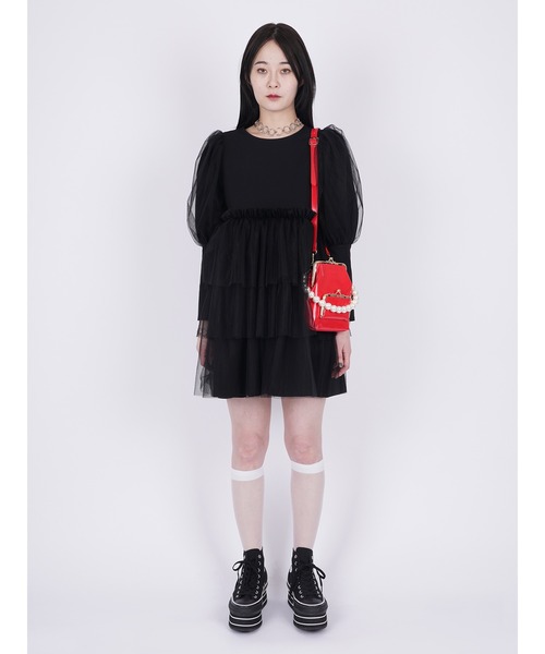 PAMEO POSE YOURAN MINI DRESS チャイナワンピース　M PAMEO POSE YOURAN MINI DRESS チャイナワンピースM