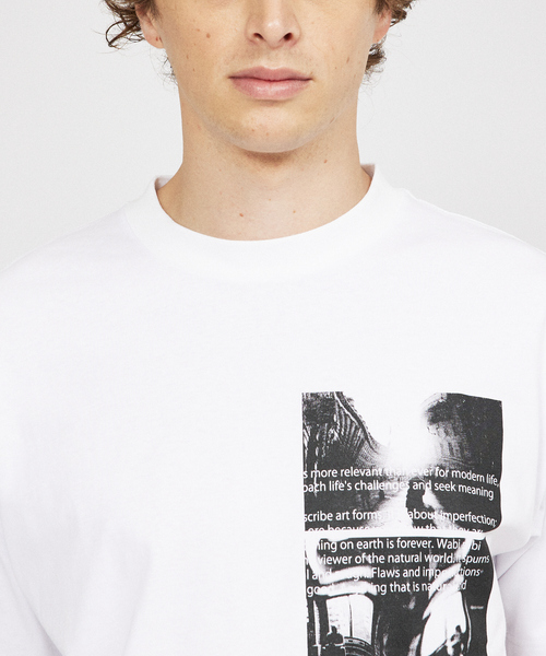 DESIGNWORKS tシャツ 「WABI-SABI」 プリント 半袖Tシャツ