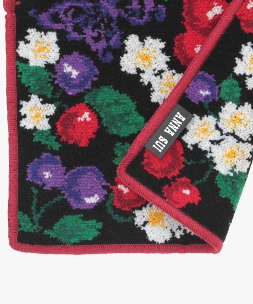 ANNA SUI 花柄ハンカチ 7枚セット ANNA SUI ハンカチ ローズ柄シェニール織タオルハンカチ