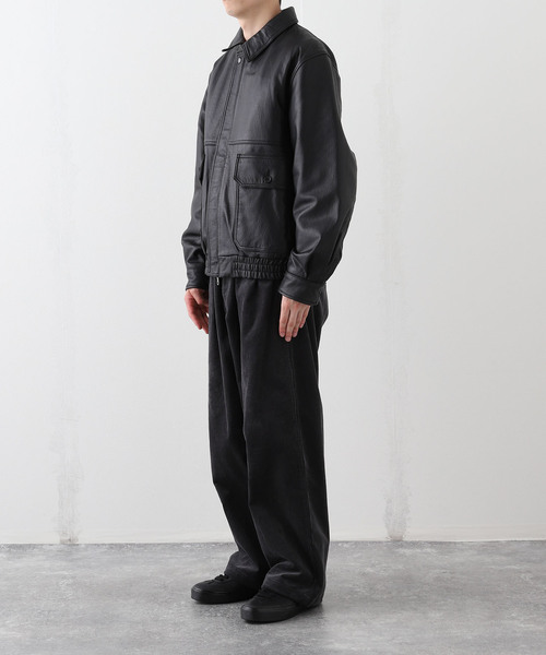 人気 レザージャケット XL相当 ブラック ジップアップ ブルゾン ヴィンテージ BEAMS MEN｜レザー ジップブルゾン | Rakuten Fashion(楽天