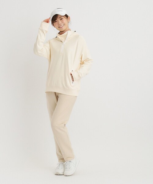 adabat（アダバット） パーカー 「ADBT」ラグラン袖 ハーフジップ