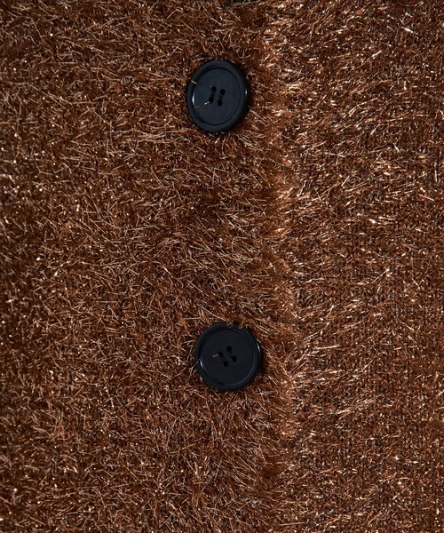 新品2点セット ローゲージラメニットカーディガン ブラウン/ビッグトートバッグ ラメ2WAYシャギーニットカーディガン - ベルーナ【公式】