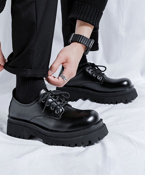 shoes365 ビジネスシューズ 「shoes365」メンズ PUレザーハイソール