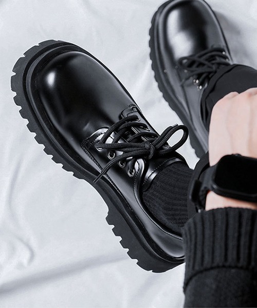 shoes365 ビジネスシューズ 「shoes365」メンズ PUレザーハイソール