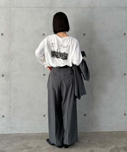 tシャツ アソートバックプリントロングTシャツ レディース : ZOZOTOWN