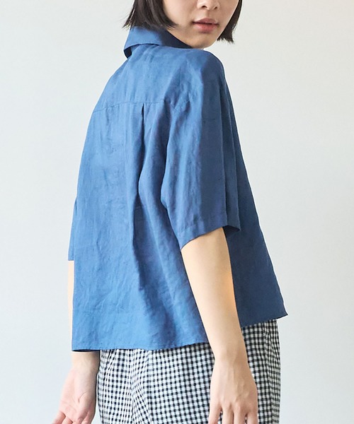 bulle de savon（ビュルデサボン） ブラウス シャツ 60sフレンチリネン