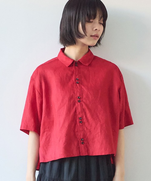 bulle de savon（ビュルデサボン） ブラウス シャツ 半袖 60sフレンチ