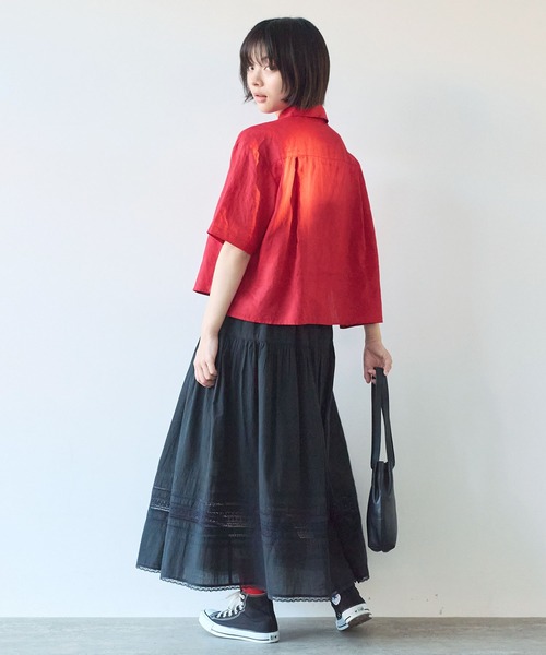 bulle de savon（ビュルデサボン） ブラウス シャツ 60sフレンチリネン