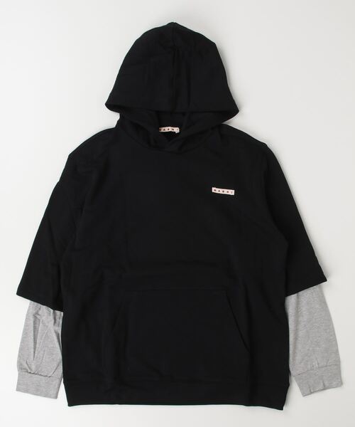 ayu様☺︎ アクネ黒半袖T8-10 マルニキッズダウン10y MARNI】 胸ポケット ロゴ Tシャツ 大人もOK SS24 (MARNI/キッズ