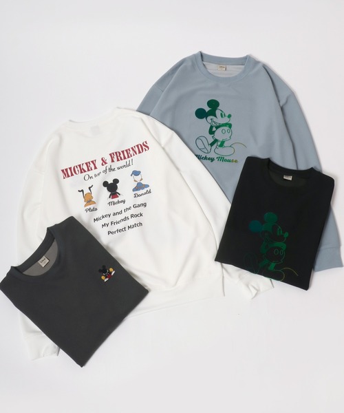 Disney（ディズニー） トレーナー スウェット ミッキー オーバーサイズ