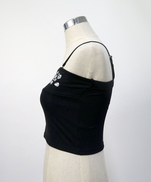 Diable baiser（ディアブルベーゼ） キャミソール ビジューギャル