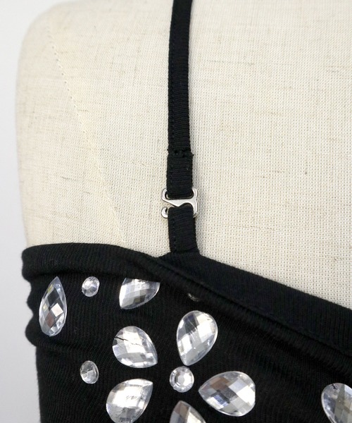 Diable baiser（ディアブルベーゼ） キャミソール ビジューギャル