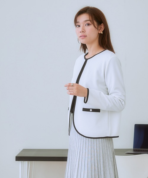 7days Life Styling ジャケット ノーカラージャケット 入園式 卒園式