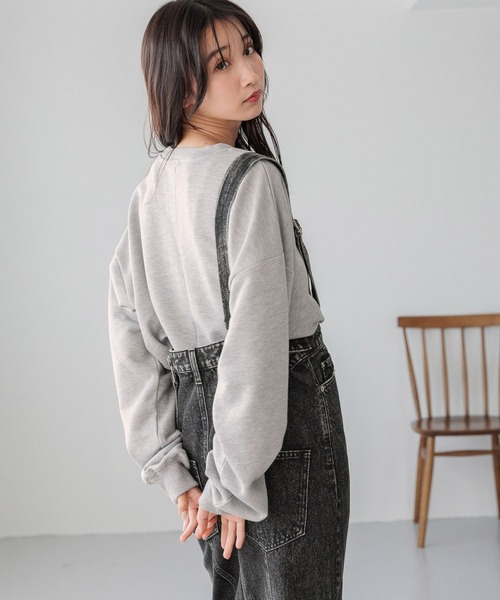 LOWRYS FARM（ローリーズファーム） tシャツ ロゴリメイクウラケプル