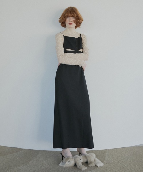 LE CIEL BLEU（ルシェルブルー） ワンピース スラッシュキャミドレス