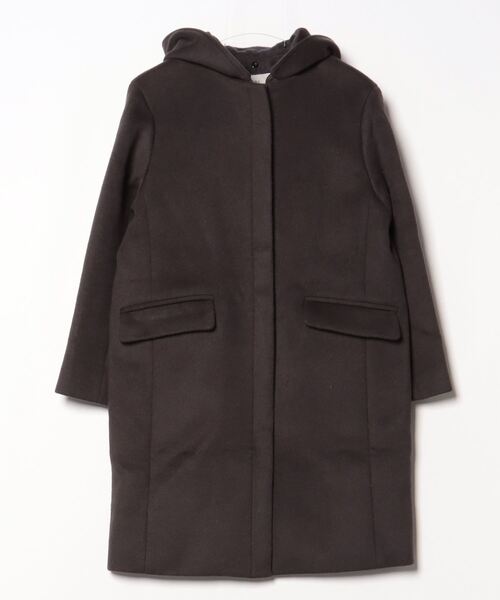 IENA ノーカラーコート wool 100% 34 IENA / イエナ | ラムウール ノーカラー コート | 34 | ナチュラル