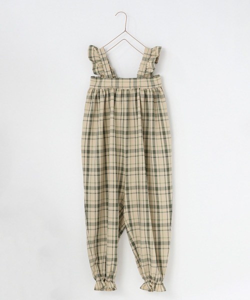 LOWRYS FARM サロペット オーバーオール ホップサックフリル