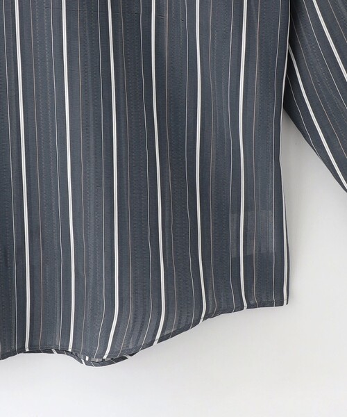 ★新品★ストライプシャツ コットン半袖 タグ付き ユニセックス LOVELESS シアーストライプシャツ(トップス)｜LOVELESS(ラブレス)の