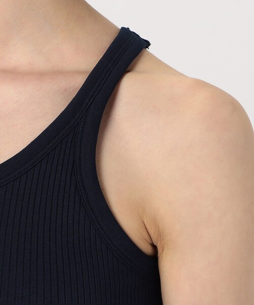 HAKUJI ボーダータンクトップ HAKUJI（ハクジ） タンクトップ ノースリーブ HAKUJI Cotton asym TT