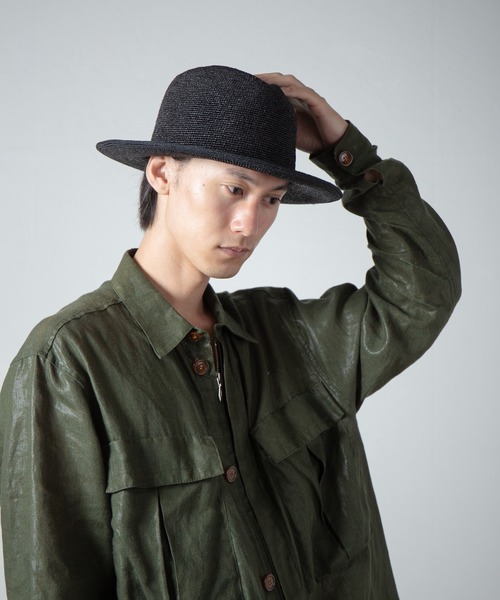 RACAL（ラカル） 帽子 ハット Rafia Crushable Fedora Hat / ラフィア