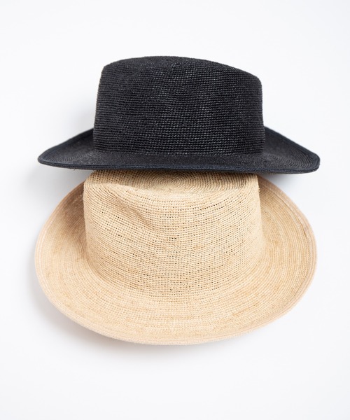 RACAL（ラカル） 帽子 ハット Rafia Crushable Fedora Hat / ラフィア