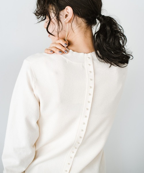 「ANNA LUNA」 長袖ニット MEDIUM グレー レディース_画像9