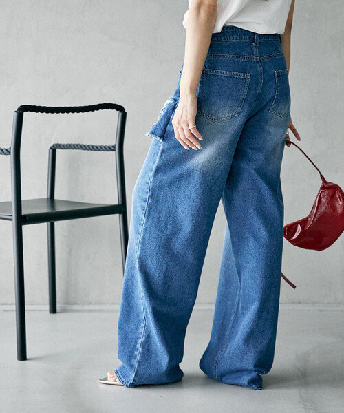 PUBLUX（パブリュクス） ジーンズ デニム デニムパンツ レイヤード