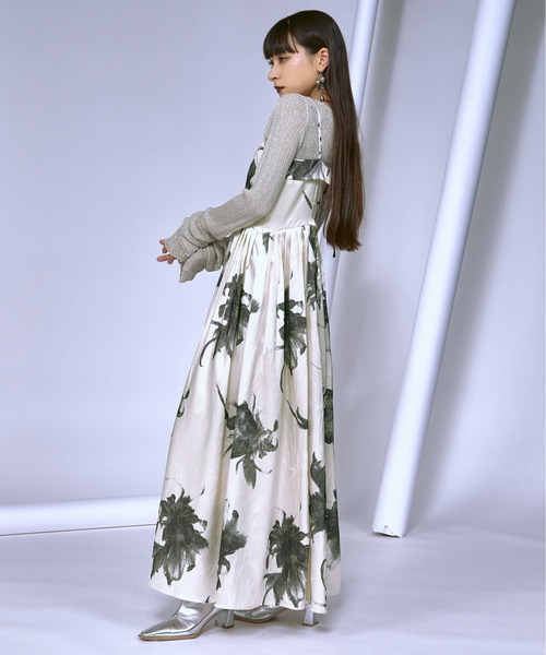 ezick キャミワンピ Ezick ドレス Elegant volume sleeves セットキャミドレス