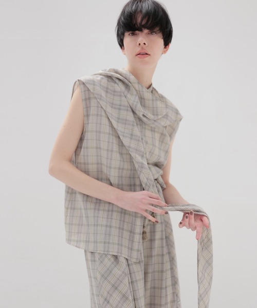 DRESSLAVE（ドレスレイブ） ブラウス シャツ VOILE check blouse 