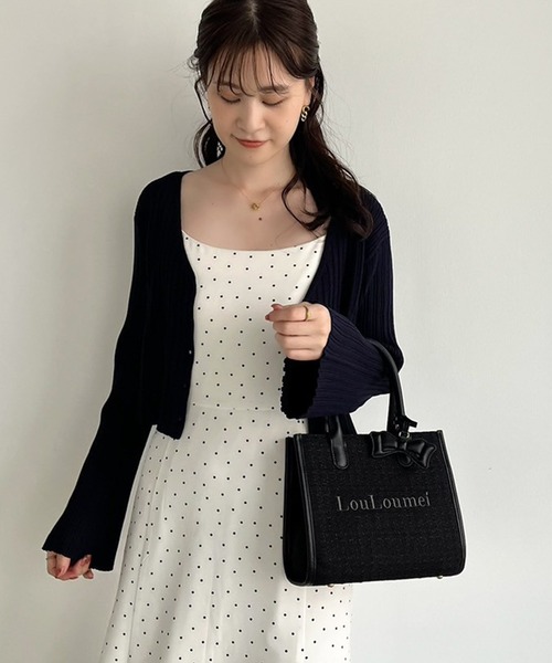 NICE CLAUP LouLoumei 黒 ブラック セール】【LouLoumei】ミニトートバッグ（トートバッグ）｜one