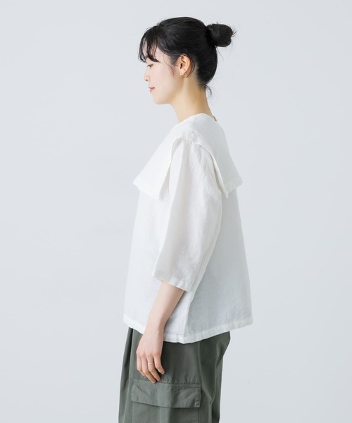 かぐれ tシャツ ビッグカラー2WAYブラウス レディース : ZOZOTOWN 