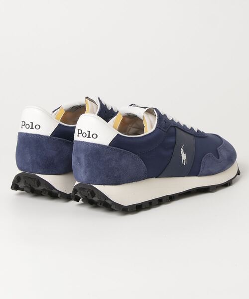 POLO RALPH LAUREN* ラルフ ロゴ スエード スニーカー 靴 送関込 送関込☆POLO RALPHLAUREN ロゴ スエード ハイカットスニーカー